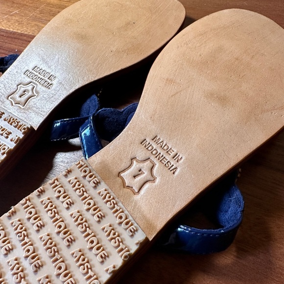 MYSTIQUE Jeweled Sandals, so Gorgeous, Classy and Unique!! Royal Blue Sz 37 US 7 - Picture 4 of 7